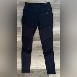 CALIA by Carrie Underwood Black Paneled High-Waist Leggings